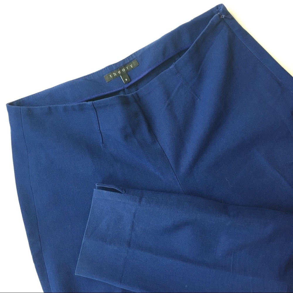 Theory Blue Ankle Pants